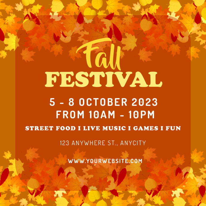 Fall Festival Template | PosterMyWall
