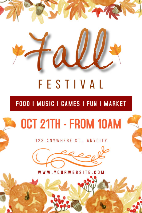 Fall Festival Template | PosterMyWall
