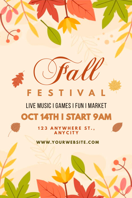 fall festival Template | PosterMyWall