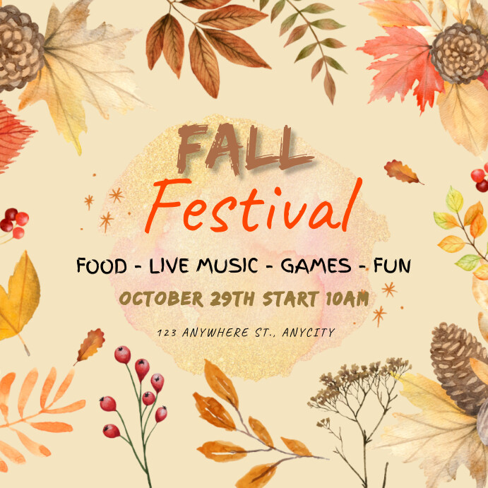 Fall Festival Template | PosterMyWall