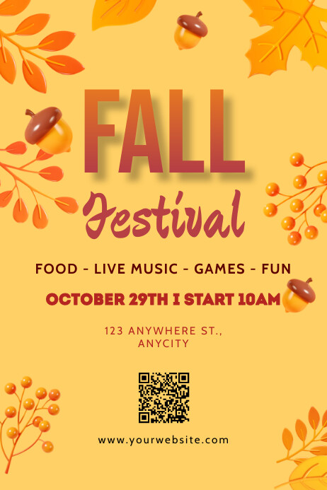 Fall Festival Template | PosterMyWall