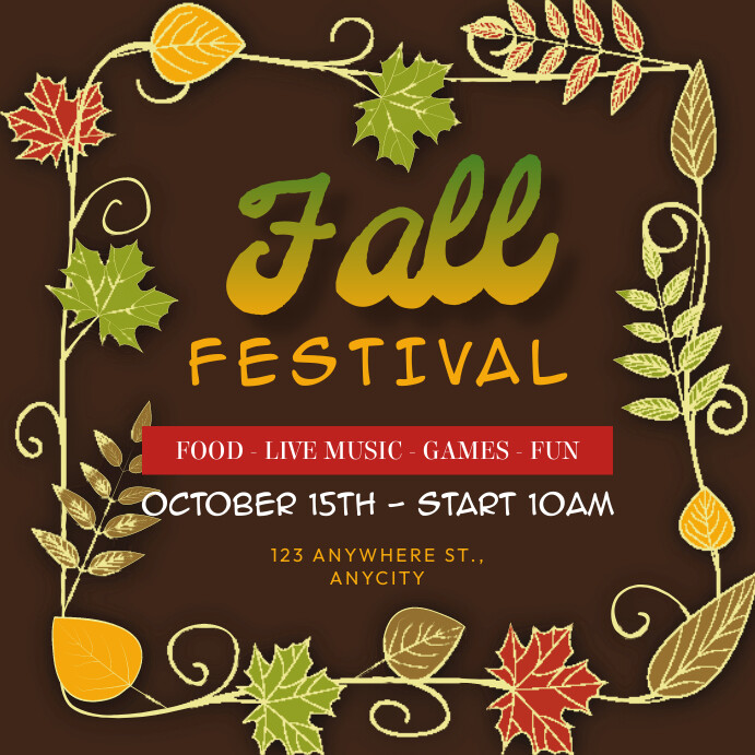 Fall Festival Template | PosterMyWall
