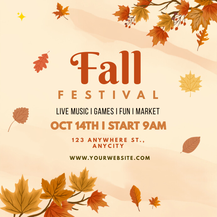 fall festival Template | PosterMyWall