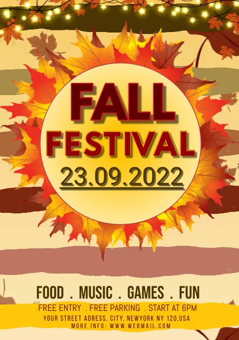 FALL FESTIVAL Template | PosterMyWall