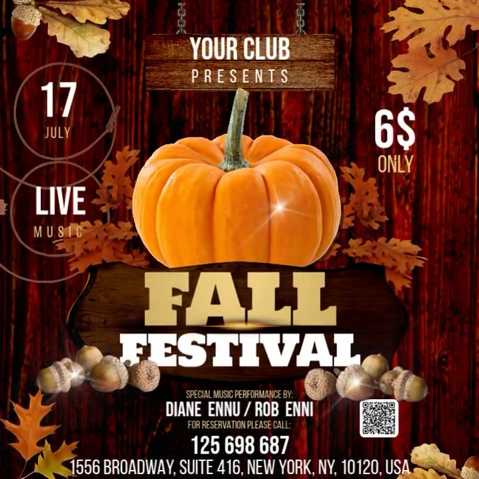 Fall Festival Template | PosterMyWall
