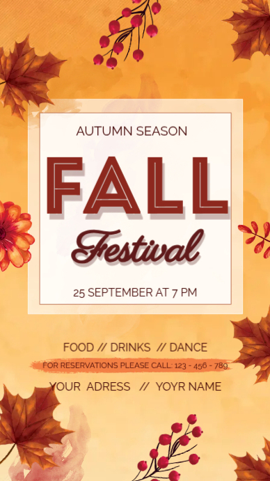 Fall Festival Template | PosterMyWall