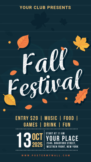 Fall Festival Template | PosterMyWall