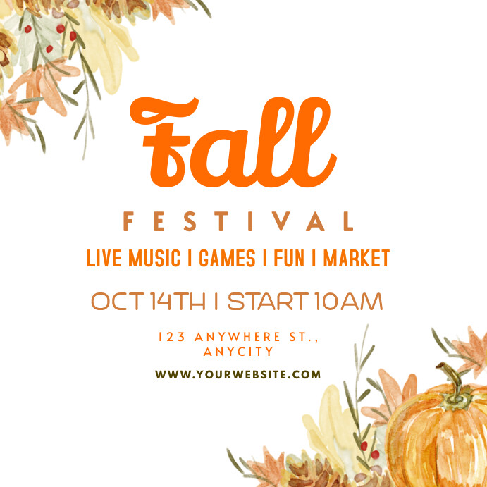 fall festival Template | PosterMyWall