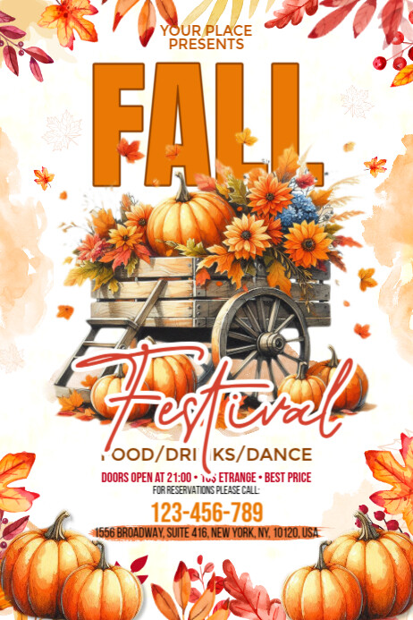 Fall Festival Template | PosterMyWall