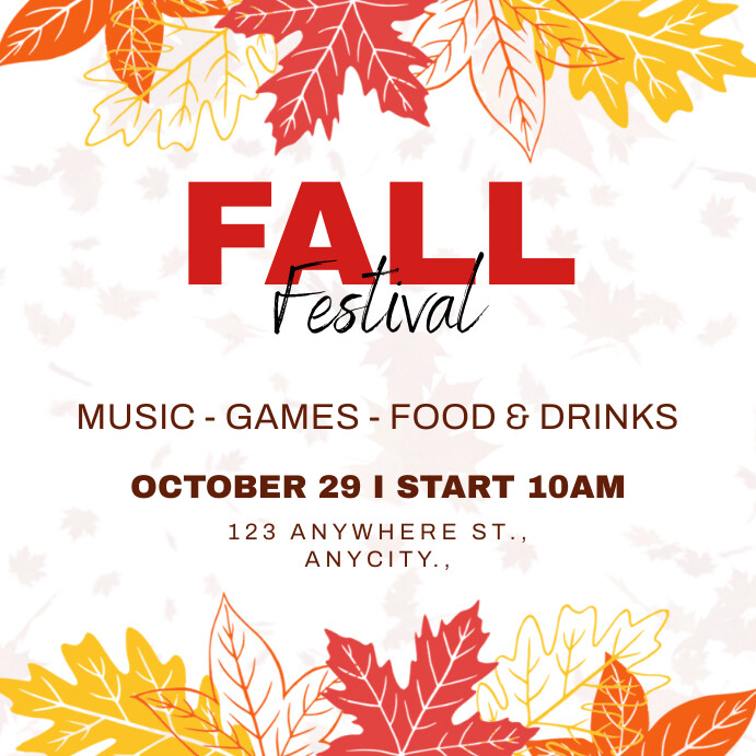 Fall Festival Template | PosterMyWall