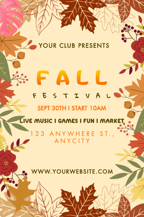 Copy of fall festival | PosterMyWall