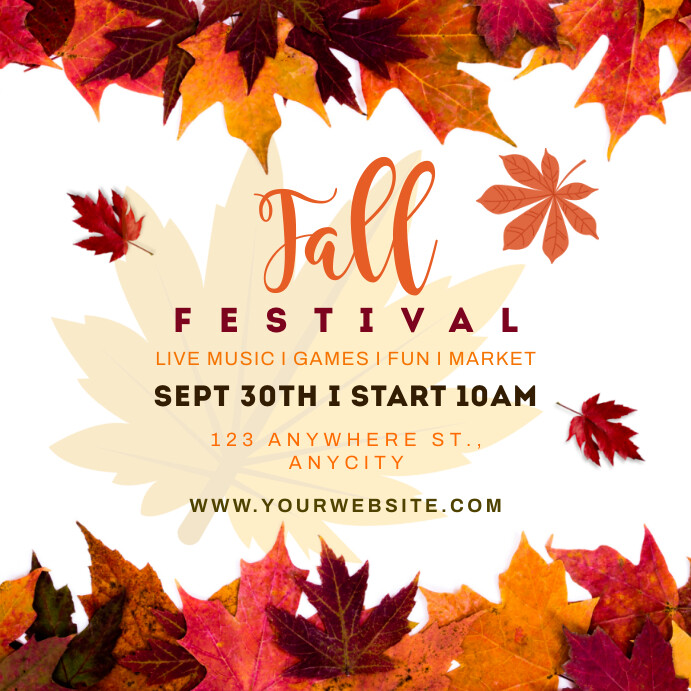 Plantilla de fall festival | PosterMyWall