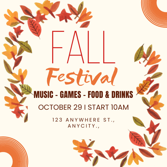 Plantilla de Fall Festival | PosterMyWall