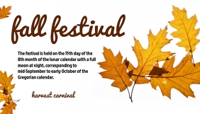 Fall Fest Header Fall Template | PosterMyWall