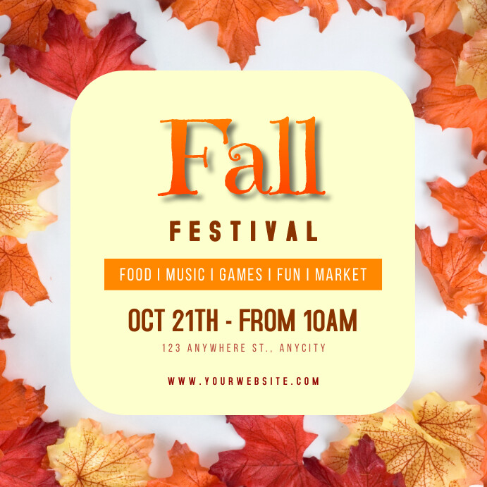 Fall Festival Template | PosterMyWall