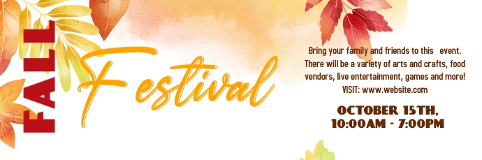 Fall festival email ad template | PosterMyWall
