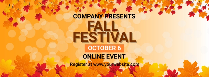 Portadas Fall Plantilla de De Portada de Facebook Del Evento Del Festival de Otoño ...