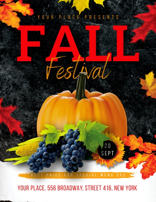 Fall Festival Flyer Template | PosterMyWall