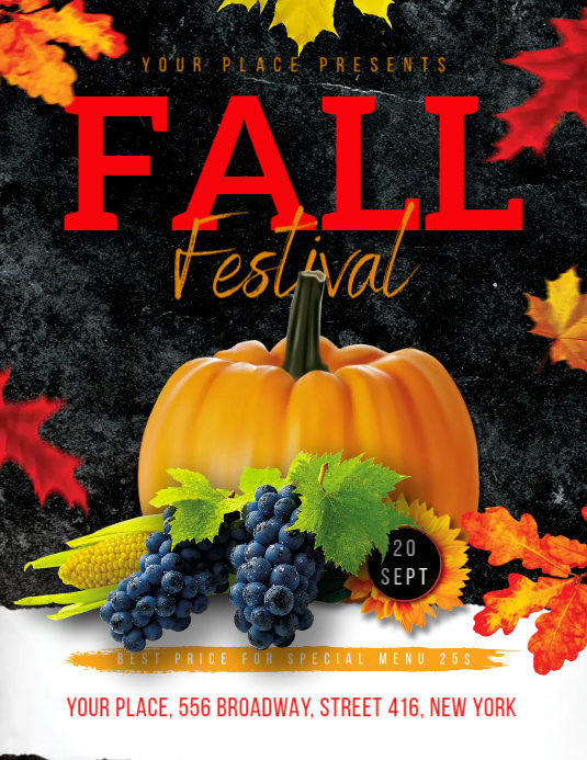 Fall Festival Flyer Template | PosterMyWall