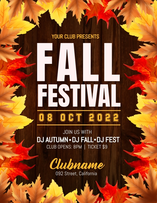 Fall Festival Flyer Template | PosterMyWall