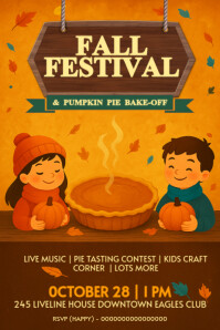 Fall Festival Flyer Poster template