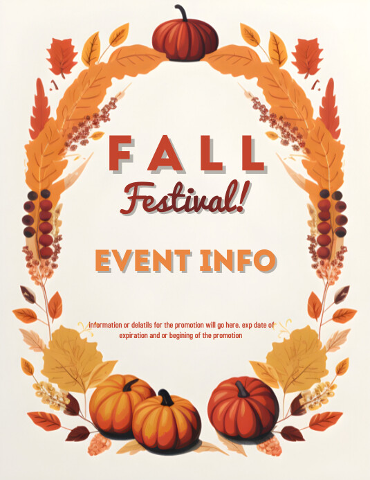 Fall Festival Flyer Template PosterMyWall Fall Festival Flyer Template PosterMyWall