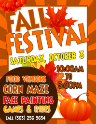 Fall Festival Flyer Template Postermywall