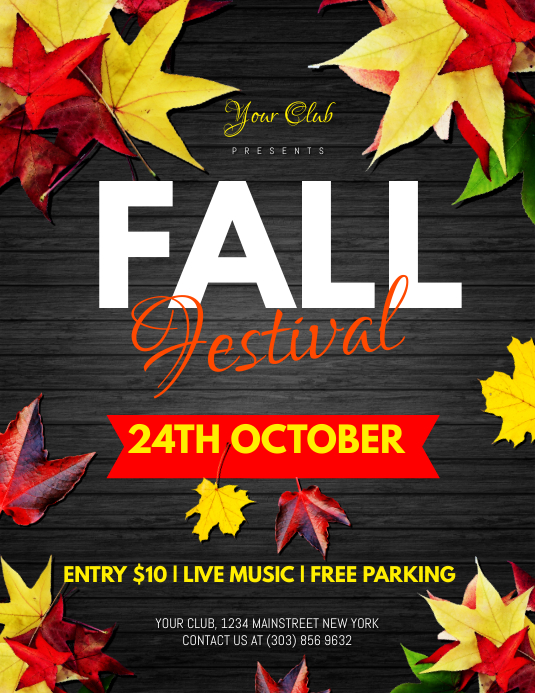 Fall Festival Flyer Template PosterMyWall