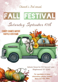 Fall Festival Flyer Template A6