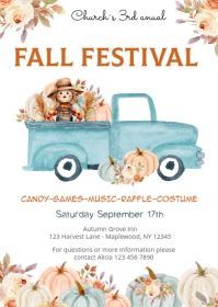 Fall Festival Flyer Template A6