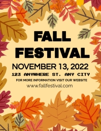 Fall Festival Poster template. | PosterMyWall