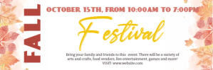 白色 Fall Festival E-mail-overskrift Template