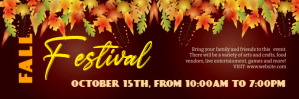 Fall festival free template Encabezado de correo electrónico
