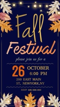 Fall festival Instagram story template