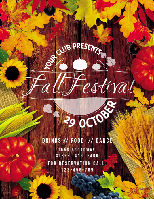 Fall Festival Poster Template PosterMyWall fall-festival-poster-template-postermywall