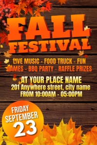 Fall Festival Poster Plakat template