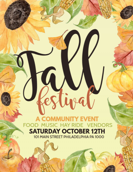 Customize 2 770 Fall Templates Postermywall