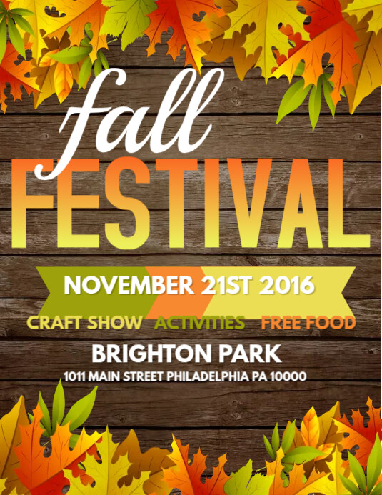 Fall Festival Template PosterMyWall Fall Festival Template PosterMyWall