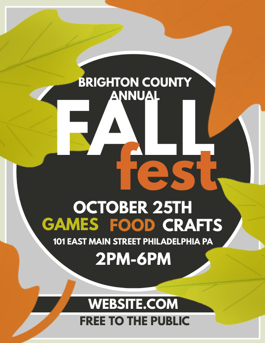 Fall Festival template PosterMyWall