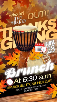 Fall festival Poster Video Instagram Story template