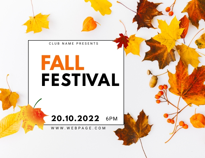 Fall Fest Header fall festival Template | PosterMyWall