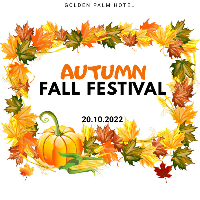 Fall Fest Header fall festival Template | PosterMyWall