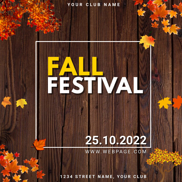 Fall Pageant Template fall festival Template | PosterMyWall