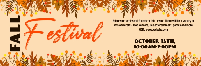 Fall Fest Header Fall festivall ad template | PosterMyWall
