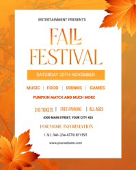 Blanc Fall Festival Instagram Portrait Template