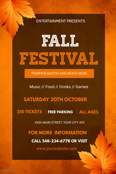 fall flyer Template | PosterMyWall