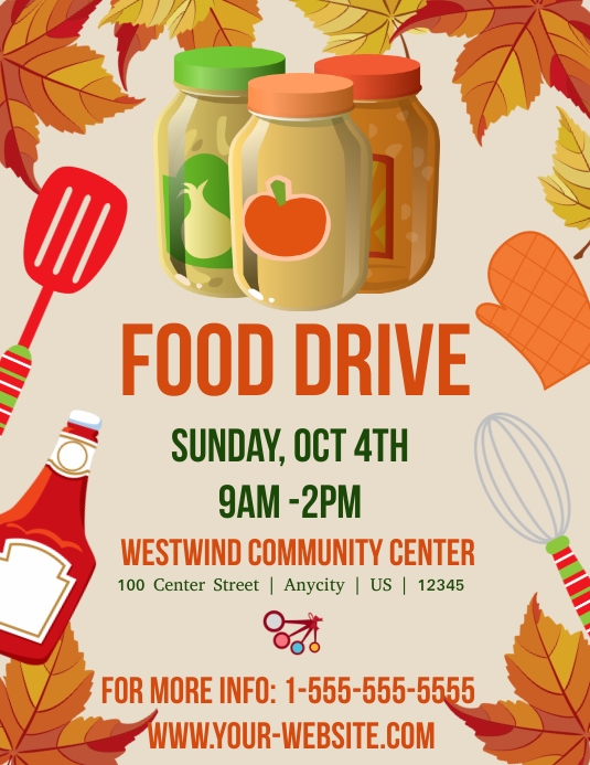 Copy of Fall Food Drive | PosterMyWall