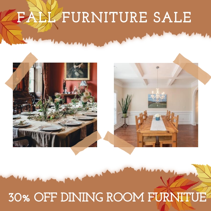 Fall Furniture Sale Social Media Template (2) PosterMyWall