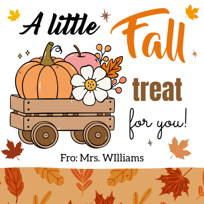 Fall Gift Tag Instagram Post template