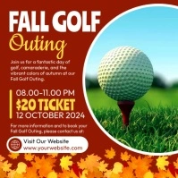 Fall Golf Outing Publicación de Instagram template